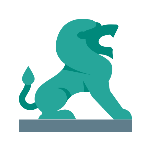 Lion Statue svg vector icon
