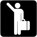 arrivals, travel svg vector icon