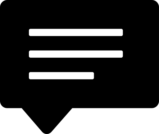 Comment svg vector icon