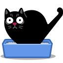 cat, cat litter, litterbox, poo icon