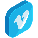 communication, internet, media, network, social, vimeo svg vector icon