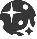 fool moon, grey, moon, night, stars, weather svg vector icon