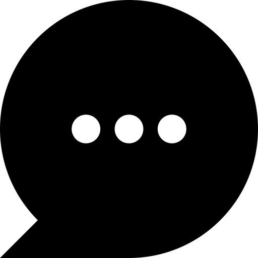 Dialog Round svg vector icon