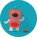 android, mascot, mechanical, metal, robot, robot expression, robotic, smell, space, technology svg vector icon