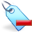 blue, delete, tag icon