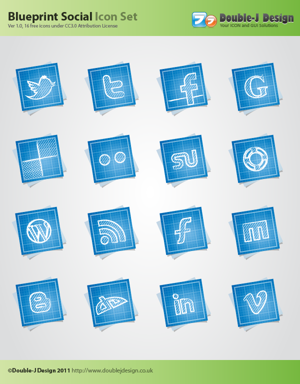 blueprint, preview, social icon