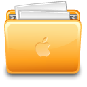 apple, file, folder, full, paper icon