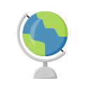 education, globe, learn, school, student, study svg vector icon