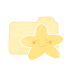 ak, folder, happy, starry, vanilla icon
