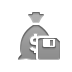 money,bag,dollar,diskette icon