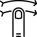 drag, finger, swipe, tap, touch, touch screen, zoom svg vector icon