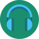 blue, headphone, headset, media, music, song, songs icon