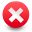 delete, exit, failure, stop, warning icon