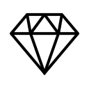 diamond, ruby svg vector icon