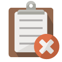clipboard,close icon