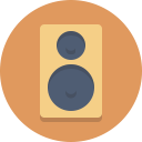speaker, subwoofer svg vector icon