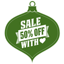 sale,off,love,green icon