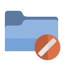 folder,cancel icon