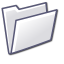 open,folder,gray icon