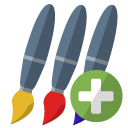 brush,add icon