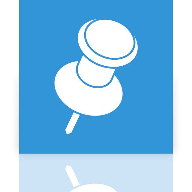 mirror, pin icon