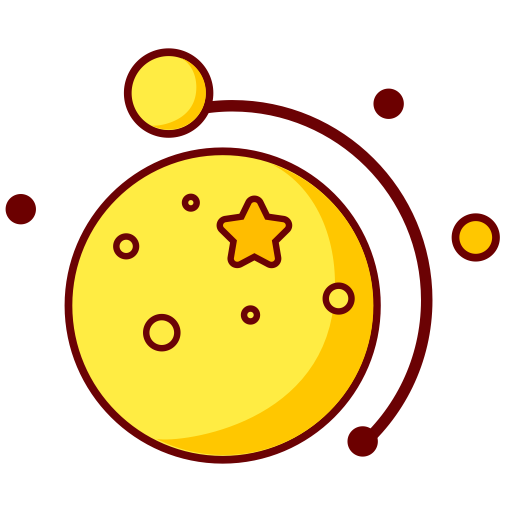 The Moon And The Stars svg vector icon