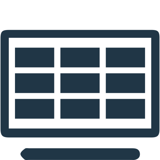 Tv Screen svg vector icon