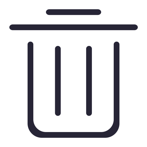 Delete svg vector icon