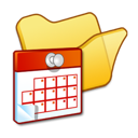 folder, scheduled, tasks, yellow icon