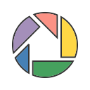 communication, internet, logo, picasa, technology, video, website svg vector icon