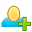 add, user icon