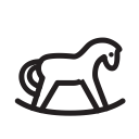 holiday, horse, kids, toy, xmas svg vector icon