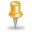 pin,yellow,attach icon