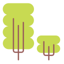 green, nature, tall, tree svg vector icon