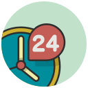 call centre, call service, helpdesk, hotline, service, support, twenty four hours svg vector icon