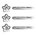 list, productivity, shape, social, star svg vector icon