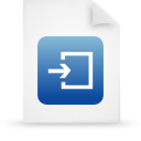 blue, document, file, paper icon