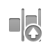 distribute,horizontal,right,right up,up icon