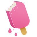 cream, ice, pink icon