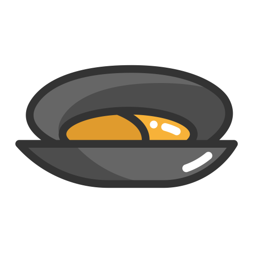 Mussel svg vector icon