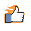 awesome, fire, like, superlike icon