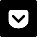 media, pocket, social, square svg vector icon