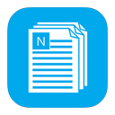 metroui, notepad icon