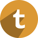 network, social, tumblr svg vector icon