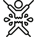 dividing, in, two svg vector icon