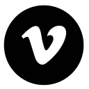circle, vimeo svg vector icon