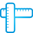 basic, blue, ruler icon