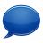 blue,speech,bubble icon