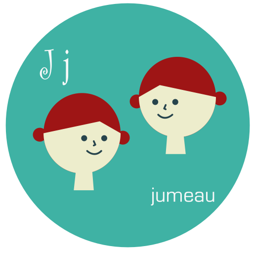Jumeau svg vector icon