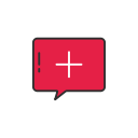 add, create, message, pinterest svg vector icon